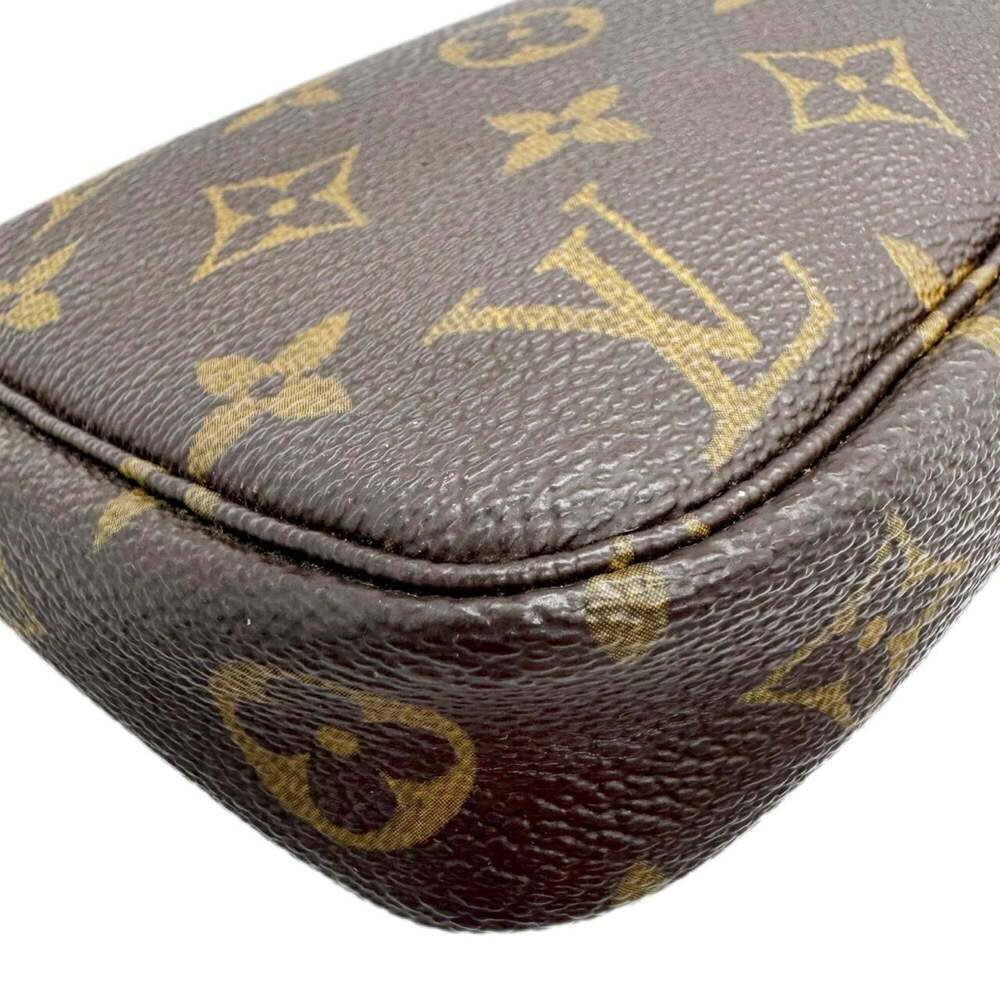 LOUIS VUITTON Authentic Brown Monogram Pochette Pouch - Picture 4 of 15